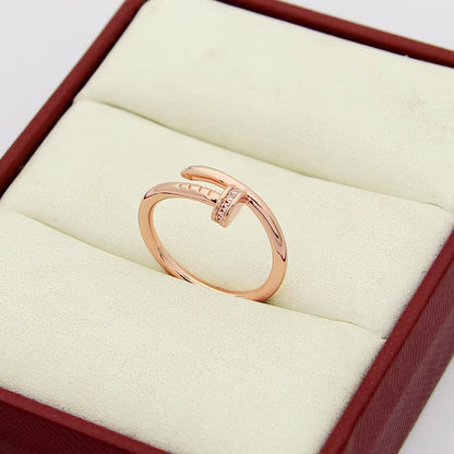 [Camiery] JUSTE 1.8MM HALF DIAMOND RING