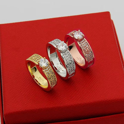 [Camiery] LOVE RING 3.6MM 1 BIG DIAMOND FULL DIAMOND