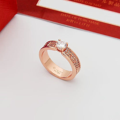[Camiery] LOVE RING 3.6MM 1 BIG DIAMOND FULL DIAMOND