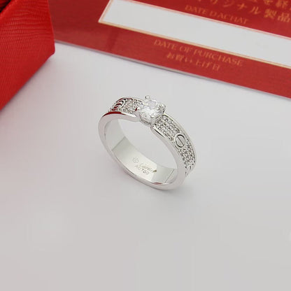 [Camiery] LOVE RING 3.6MM 1 BIG DIAMOND FULL DIAMOND