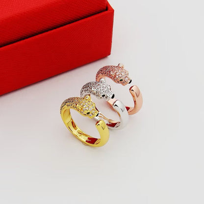 [Camiery] PANTHERE HALF DIAMOND SMALL RING