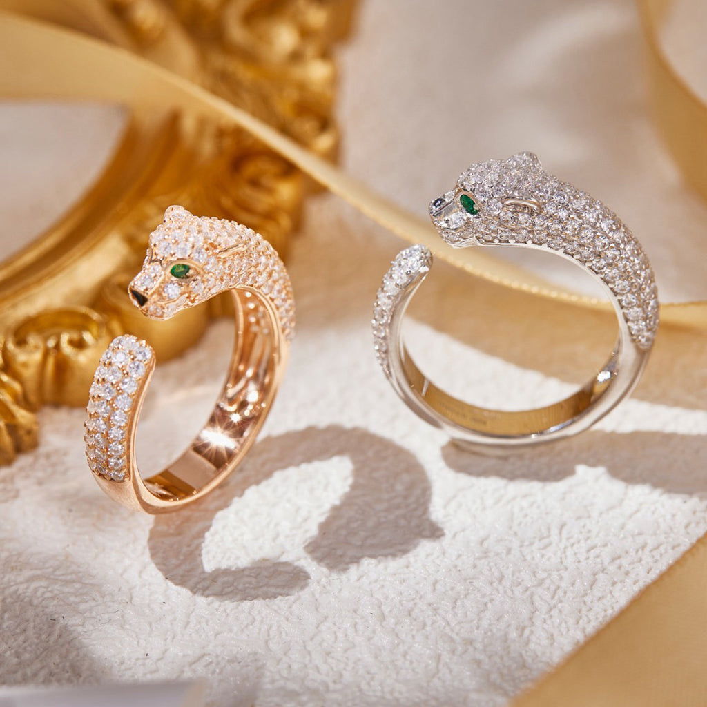 [Camiery] PANTHERE FULL DIAMOND SMALL RING