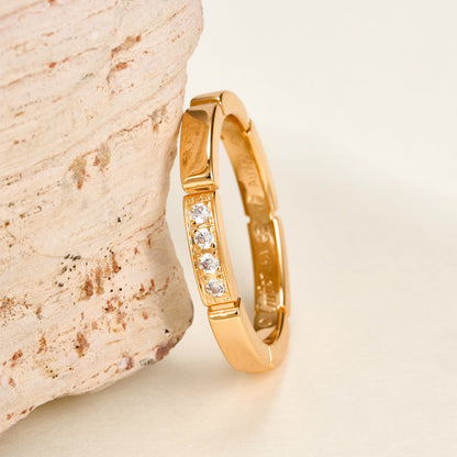 [Camiery] MAILLON PANTHERE 4 DIAMOND RING