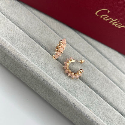 [Camiery] CLASH 7.9MM AGATE CHALCEDONY EARRINGS