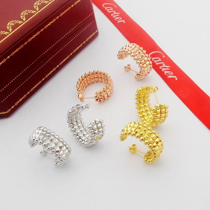[Camiery] CLASH 9.2MM DOUBLE ROW EARRINGS