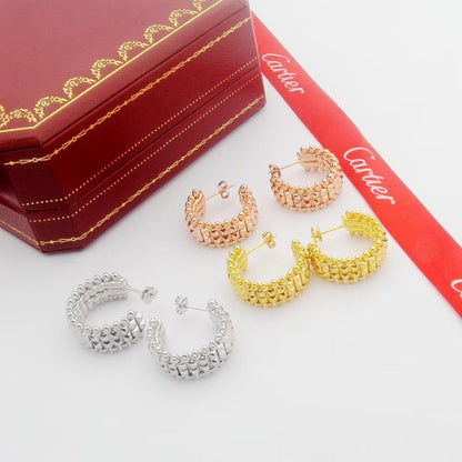 [Camiery] CLASH 9.2MM DOUBLE ROW EARRINGS