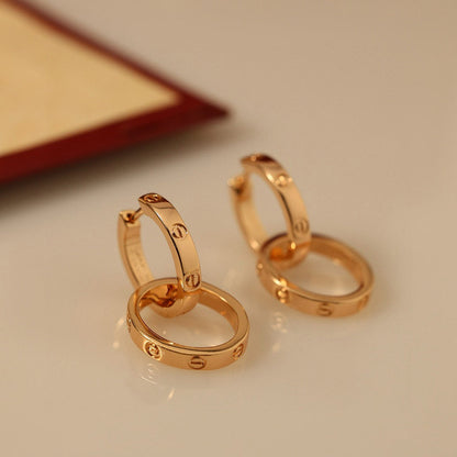[Camiery] LOVE 3.3MM DANGLE EARRINGS