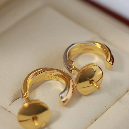 [Camiery] TRINITY ON DIAMOND MINI EARRINGS