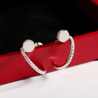 [Camiery] JUSTE FULL DIAMOND SMALL EARRINGS