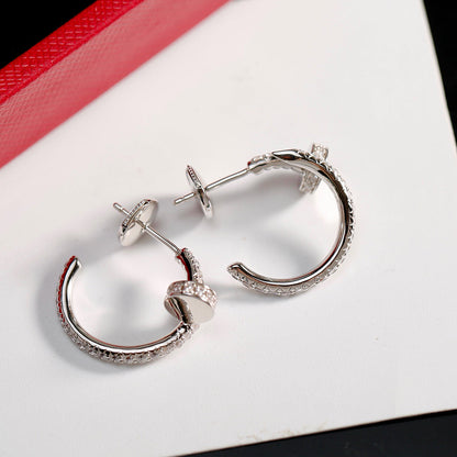[Camiery] JUSTE FULL DIAMOND SMALL EARRINGS