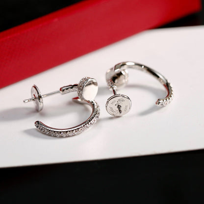 [Camiery] JUSTE FULL DIAMOND SMALL EARRINGS