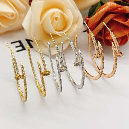 [Camiery] JUSTE FULL DIAMOND LARGE EARRINGS
