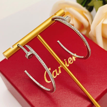 [Camiery] JUSTE FULL DIAMOND LARGE EARRINGS