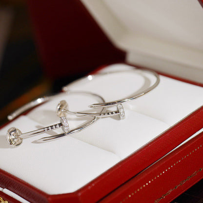 [Camiery] JUSTE HALF DIAMOND LARGE EARRINGS