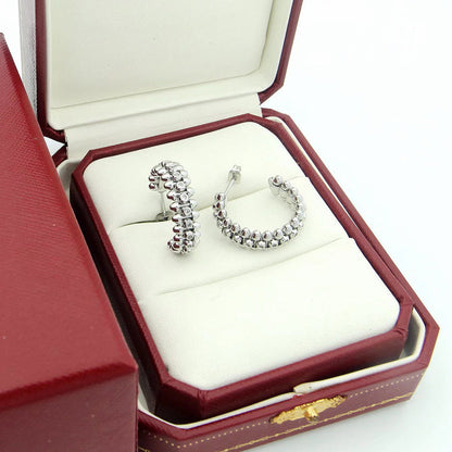 [Camiery] CLASH FULL DIAMOND MEDIUM EARRINGS