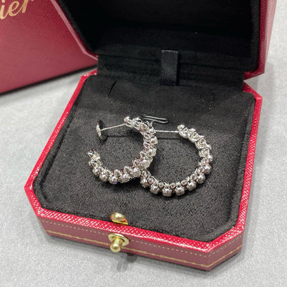 [Camiery] CLASH FULL DIAMOND MEDIUM EARRINGS