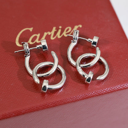 [Camiery] JUSTE NO DIAMOND DOUBLE EARRINGS