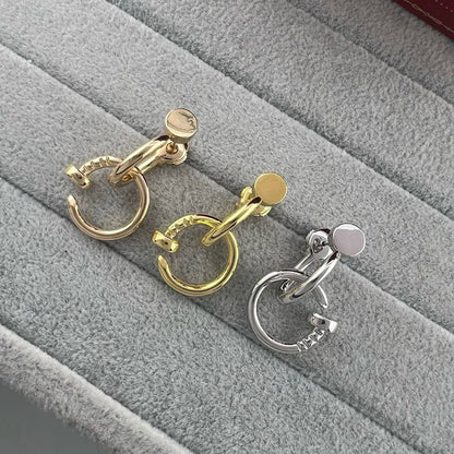 [Camiery] JUSTE NO DIAMOND DOUBLE EARRINGS