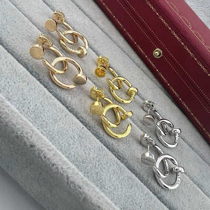 [Camiery] JUSTE NO DIAMOND DOUBLE EARRINGS