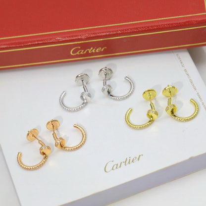 [Camiery] JUSTE FULL DIAMOND DOUBLE EARRINGS
