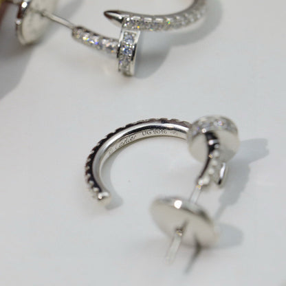 [Camiery] JUSTE FULL DIAMOND DOUBLE EARRINGS
