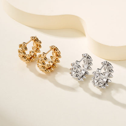 [Camiery] CLASH MINI HOOP EARRINGS