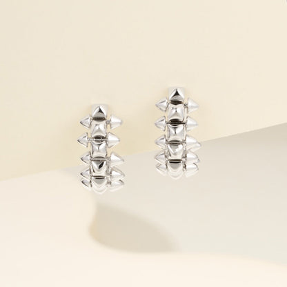 [Camiery] CLASH MINI HOOP EARRINGS