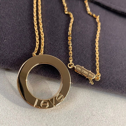 [Camiery] LOVE NECKLACE 16MM 3 DIAMONDS