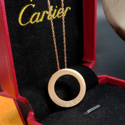 [Camiery] LOVE NECKLACE 16MM 3 DIAMONDS