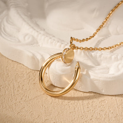 [Camiery] JUSTE NECKLACE HALF DIAMOND