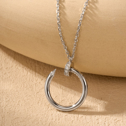 [Camiery] JUSTE NECKLACE HALF DIAMOND
