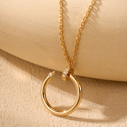 [Camiery] JUSTE NECKLACE HALF DIAMOND