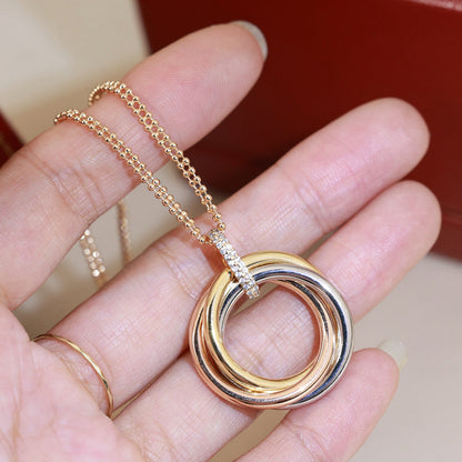 [Camiery] TRINITY MEDIUM  DIAMONDS NECKLACE