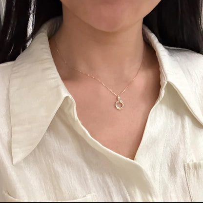 [Camiery] TRINITY  NECKLACE 1 DIAMOND