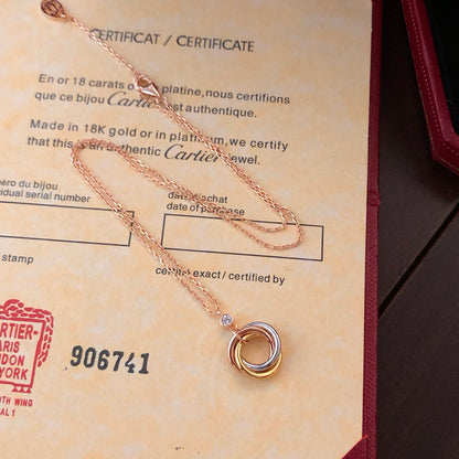 [Camiery] TRINITY  NECKLACE 1 DIAMOND
