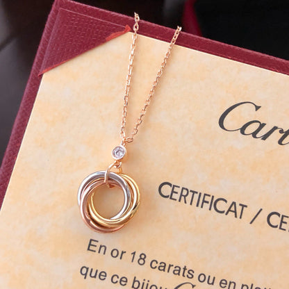 [Camiery] TRINITY  NECKLACE 1 DIAMOND