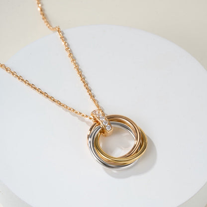 [Camiery] TRINITY MEDIUM  DIAMONDS NECKLACE
