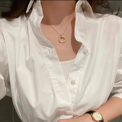 [Camiery] TRINITY MEDIUM  DIAMONDS NECKLACE