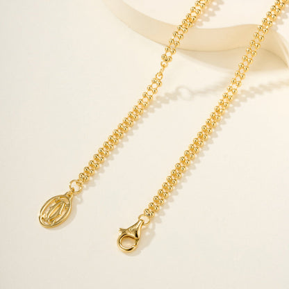 [Camiery] TRINITY LARGE FULL DIAMOND  NECKLACE