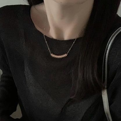 [Camiery] CLASH  SMALL FULL DIAMOND NECKLACE