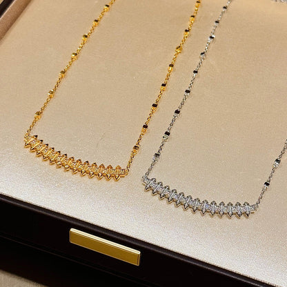 [Camiery] CLASH  SMALL FULL DIAMOND NECKLACE