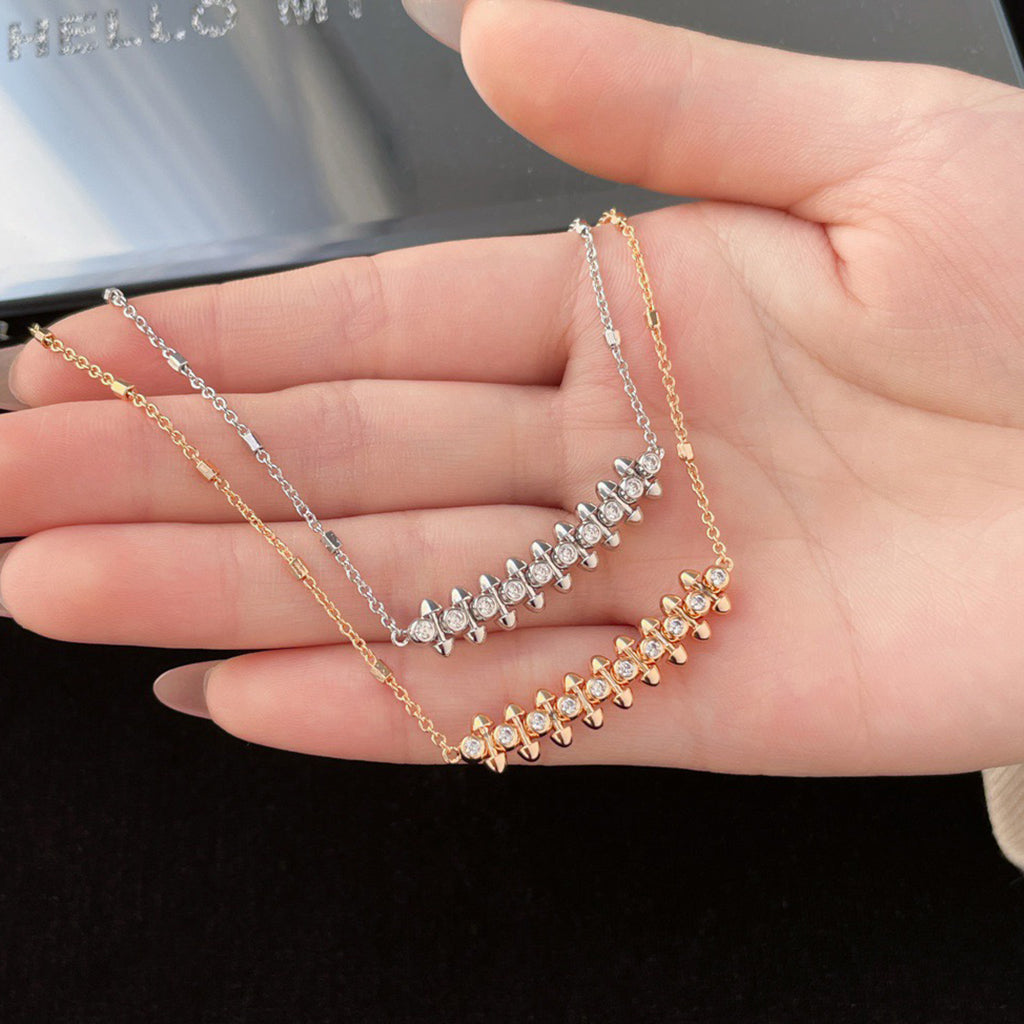 [Camiery] CLASH  MEDIUM DIAMOND NECKLACE