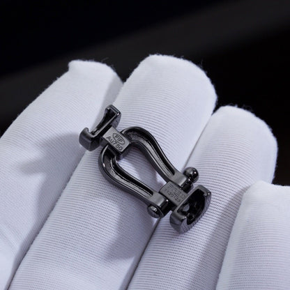[Camiery]FORCE LARGE SERIES HORSESHOE BLACK SAMURAI BRACELET