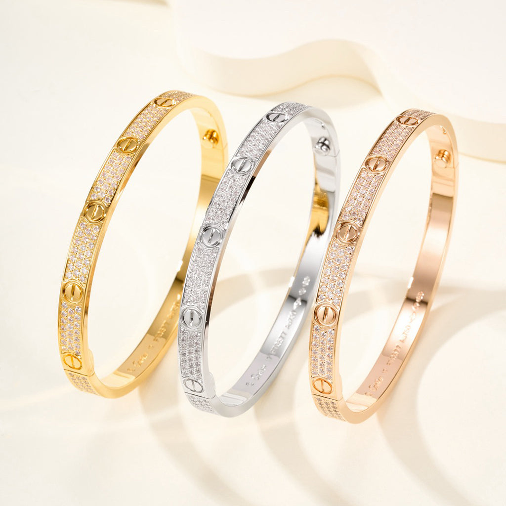 [Camiery] LOVE BRACELET 4.8MM DIAMOND-PAVED