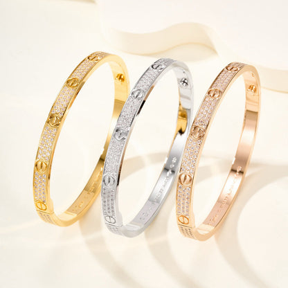 [Camiery] LOVE BRACELET 4.8MM DIAMOND-PAVED