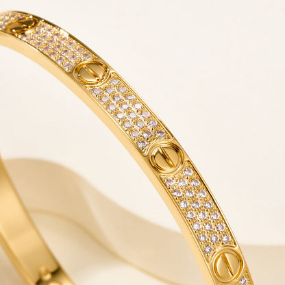 [Camiery] LOVE BRACELET 4.8MM DIAMOND-PAVED