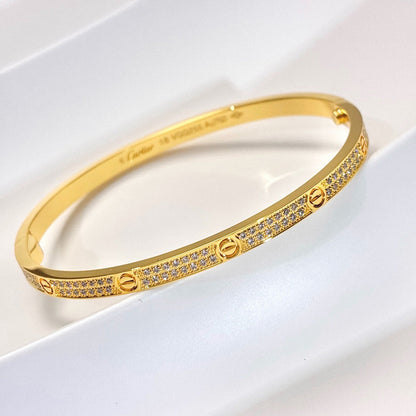 [Camiery] LOVE BRACELET 3.65MM DIAMOND-PAVED