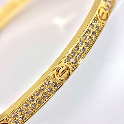 [Camiery] LOVE BRACELET 3.65MM DIAMOND-PAVED