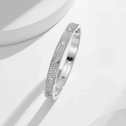 [Camiery] LOVE BRACELET 6.1MM DIAMOND-PAVED 10 BIG DIAMONDS