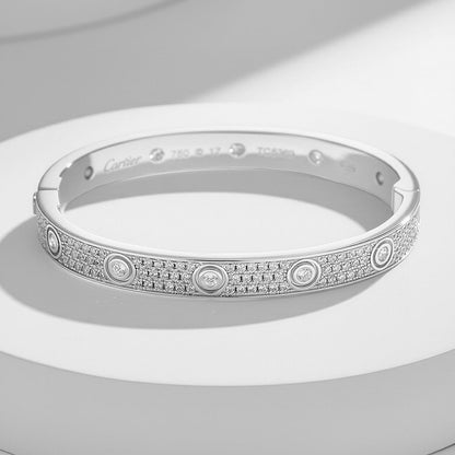 [Camiery] LOVE BRACELET 6.1MM DIAMOND-PAVED 10 BIG DIAMONDS